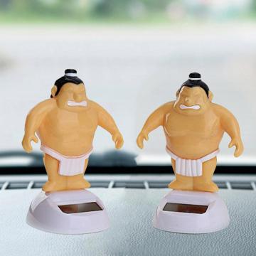 Funny Sumo Wrestler Solar Power Swinging Car Interior Dashboard Ornament Gift