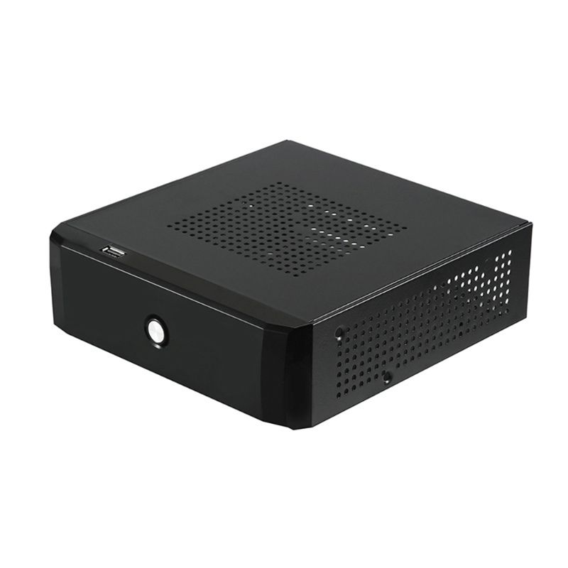 Power Supply Home Office Host Enclosure HTPC Computer Case PC Chassis Mini ITX Dropship
