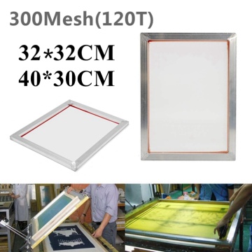 32x32cm/30x40cm 120T Mesh Aluminium Silk Screen Printing Frame With 300M Polyester Silkscreen Mesh Fabric Handwork DIY Tools