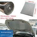 5Pcs 10mm Car Firewall Door Hood Floors Trunk Sound Insulation Heat Barrier Mat