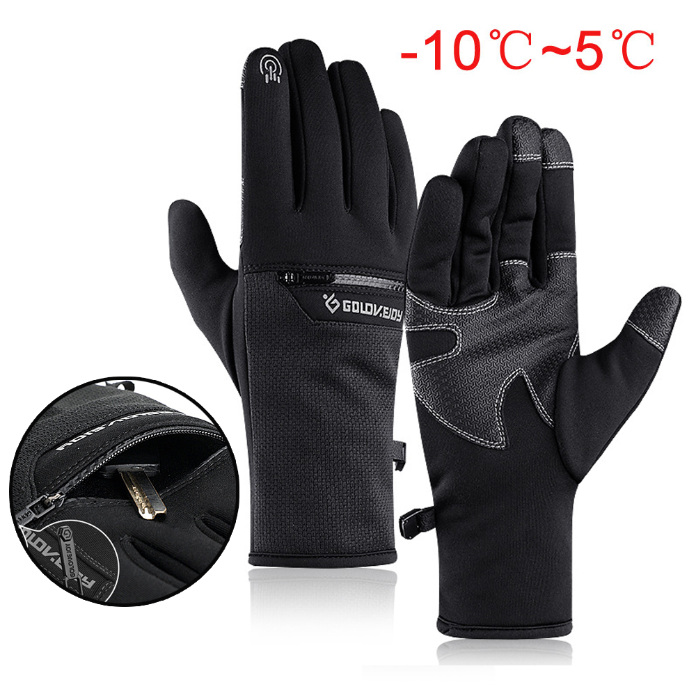 Full Finger Thermal Warm Cycling Gloves Unisex Touch Screen Winter Sports Bicycle Glove Ski Glove Outdoor Camping Hiking Gloves