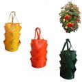 Strawberry Plant Grow Bag DIY Grow Planter PE Cloth Planting Container Bag Thicken Garden Pot Garden Tools Supplies Free Ship