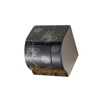 Butterfly Pattern Bathroom Toilet Paper Holder Paper Roll Holder Storage Box Central Fold Hand Paper Dispenser with Screws