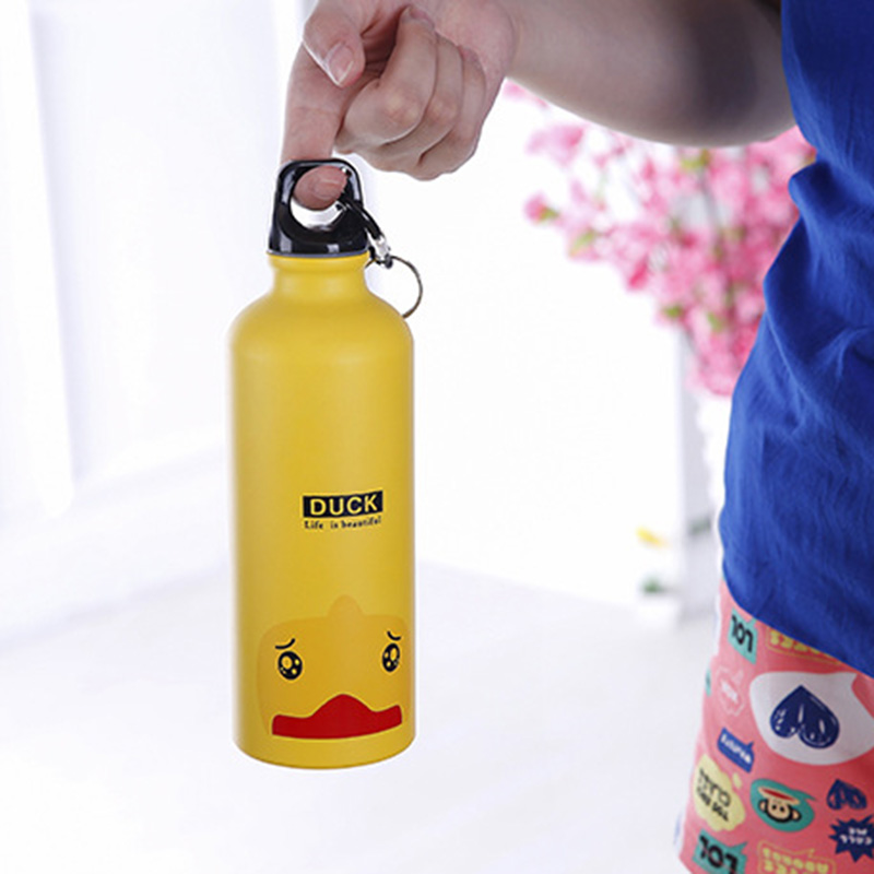 500ML Portable Sports Water Bottle Cute Animals Pattern outdoor camping Mountaineering Drinkware
