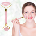 2 In 1 Green or Pink Roller and Gua Sha Tools Set By Natural Jade Scraper Massager with Stones for Face Neck Back and Jawline