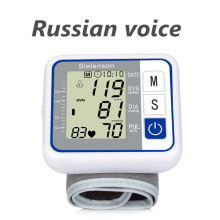 New Russian voice Care Germany Chip Automatic Wrist Digital Blood Pressure Monitor Tonometer Meter for Measuring And Pulse Rate