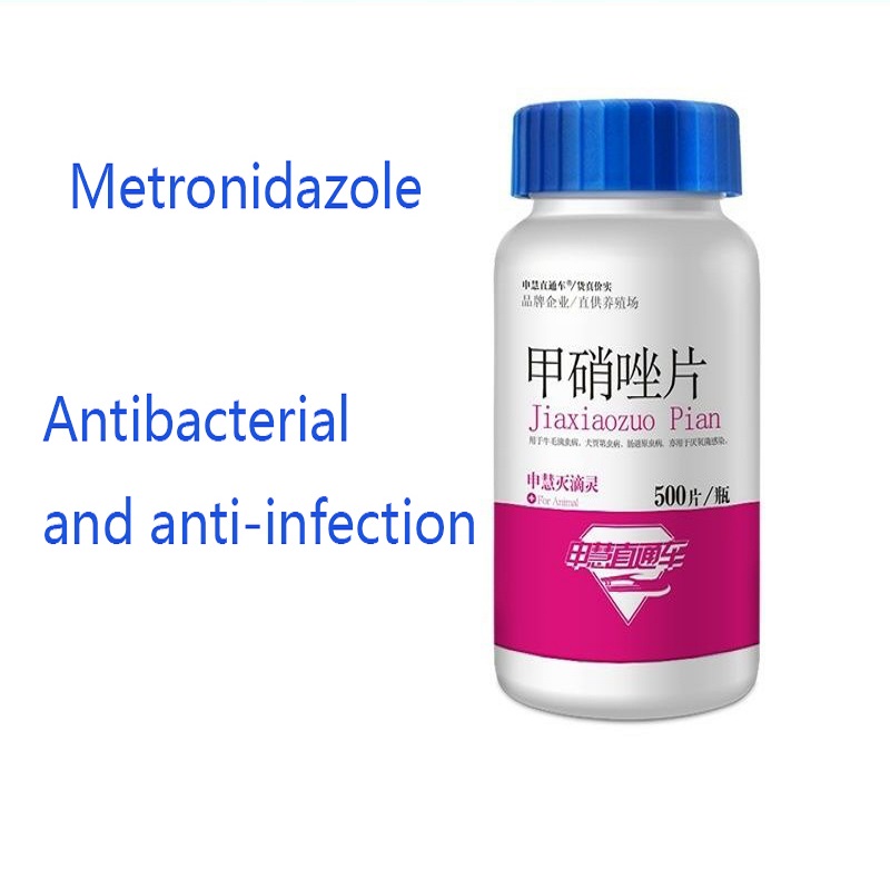 Poultry and livestock 500 tablets of Trichomonas metronidazole, intestinal protozoa anaerobes
