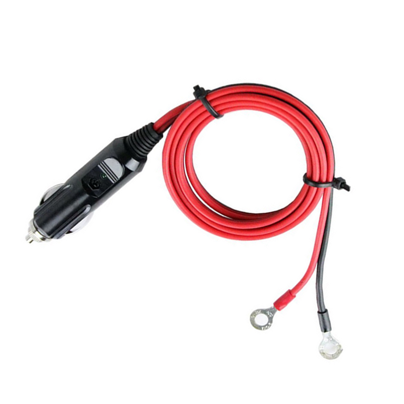 Universal Car 15A Male Plug Cigarette Lighter Adapter Power Supply Cord with 60cm Cable Wire DXY88
