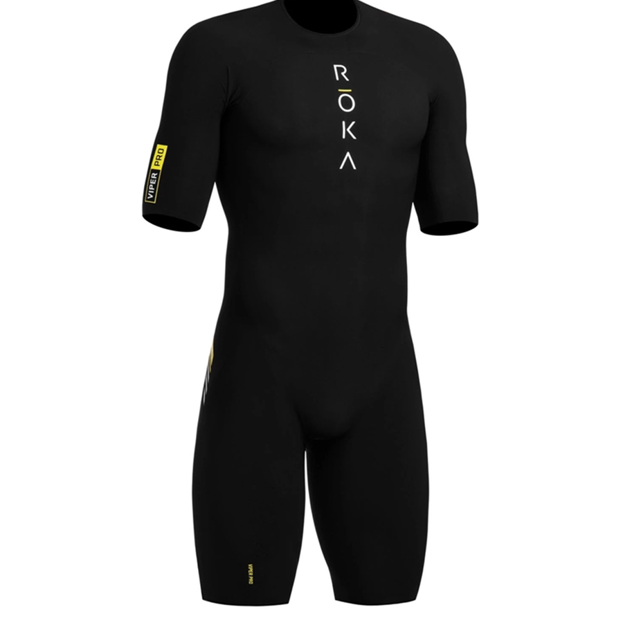 ROKA summer mens cycling skinsuit trisuit triathlon cycling jersey ciclismo swimming running MTB bike clothing non slip webbing