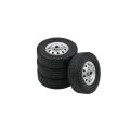 4pcs Upgrade Wheel Rim Wheel Hubs Rubber Tires for WPL D12 RC Car Spare Parts Accessories Children Toys