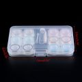 1 Set Contact Lens Case Box 6 Boxes Simple Transparent Leakproof Portable Storage Eye Care Kit Organizer Container Oct. 4