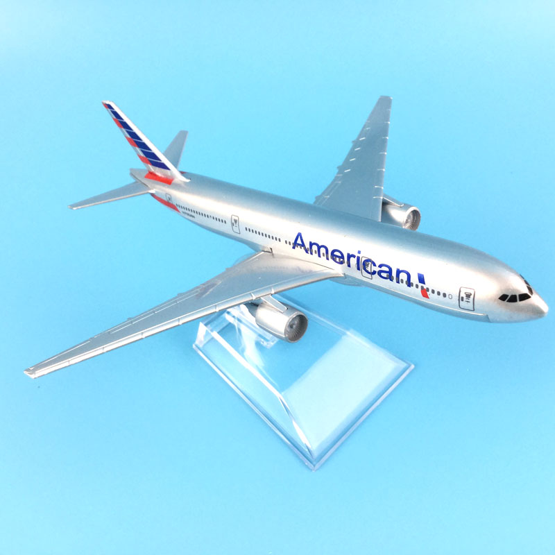 Free Shipping American Airlines Boeing 777 16cm alloy metal model aircraft child Birthday gift plane models toys for children