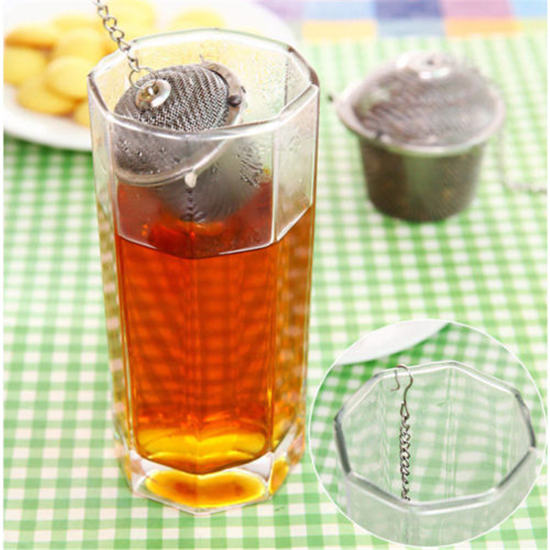 Tea Infuser Ball Stainless Steel Tea-leaf Strainers for Brewing Device Herbal Spice Secure Locking Filter Kitchen Tools