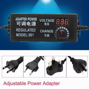 AC/DC 3V-12V 3V-24V 9V-24V 4V-24V Adjustable Universal Power Adapter US/EU/UK/AU PIN Regulated Power Supply with Display Screen
