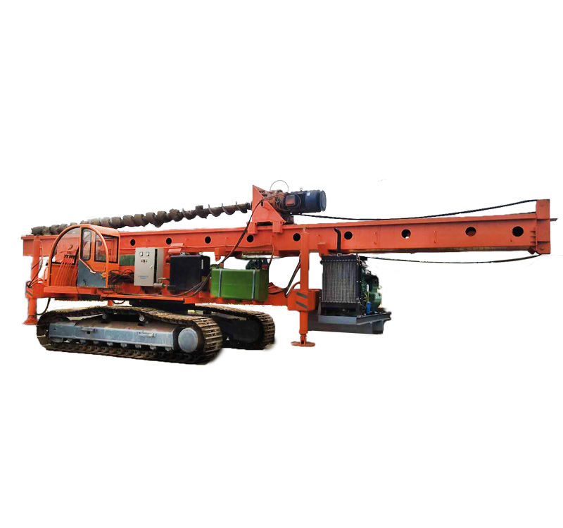 Hydraulic water drilling rig long spiral folding driver