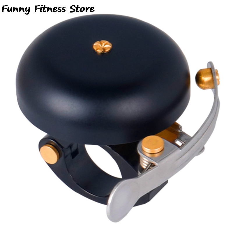 Aluminium Alloy Bicycle Bell Gold Black Color Metal Ring Bicycle Call Bike Accessories Safety Horn Sound Alarm Bel sepeda Sepeda