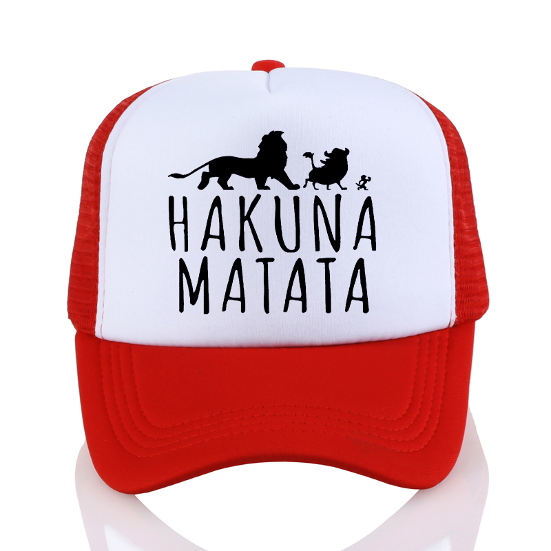 New Hakuna Matata letter print baseball caps men Women Summer Mesh cap Fashion outdoor sunhat men trucker cap