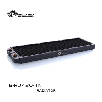 Bykski B-RD420-TN, 420mm Single Row Radiators, 28mm Thickness, Standard Water Cooling Radiators , Suitable For 140*140mm Fans