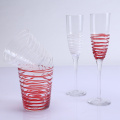 Colorful Wire Drinking Glass Set Of Champagne