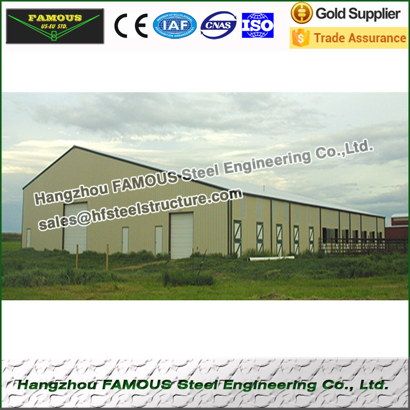 Steel structure prefabricated metal shed used for car garage