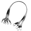 5pcs Fishing Lure Trace Rope Wire Leader Line Tackle Spinning With 15CM, 23CM, 30CM Anti-bite Fishing Wire with Stainless Steel