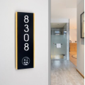 House number plate home hotel guesthouse apartment dormitory guest house house number custom room card digital sticker door