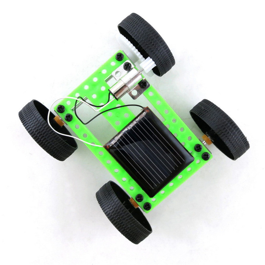 Solar Toys For Kids 1 Set Mini Powered Toy DIY Car Kit Children Educational Gadget Hobby Funny Dropshipping 2018