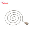 1Piece Silver Metal Whirlpool Shaped Hookah Shisha Charcoal Holder with Wood Handle for Chicha Narguile Bowl Hookah Accessories