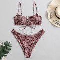 #Z45 Swimwear Women Sexy Bikini Snakin Print Separate Swimsuit Low Waist Bikini Set Two Piece Women's Swimming Suit Bathing Suit