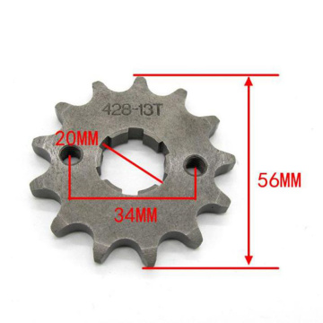 13T 428 Chain Pitch Motorcycle Front Sprocket Cog Dia 20mm for Pit Trail Dirt Bike ATV Quad Dropshipping