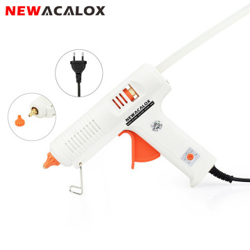 NEWACALOX 150W EU DIY Hot Melt Glue Gun 11mm Adhesive Stick Rod Industrial Electric Silicone Gun Thermo Gluegun Repair Heat Tool