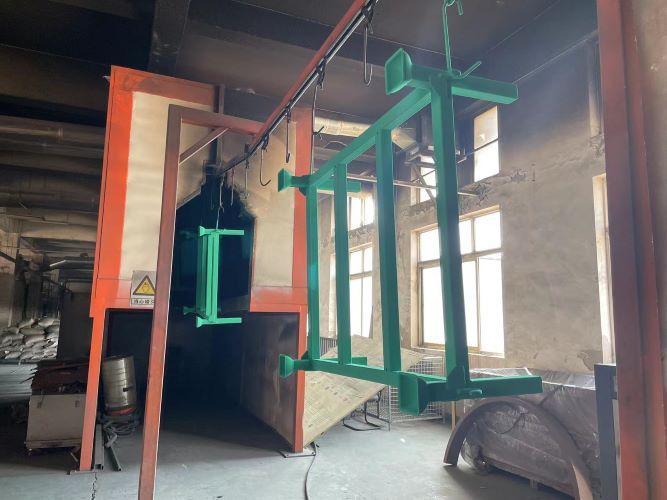 Green Stacking Steel PalletJpg