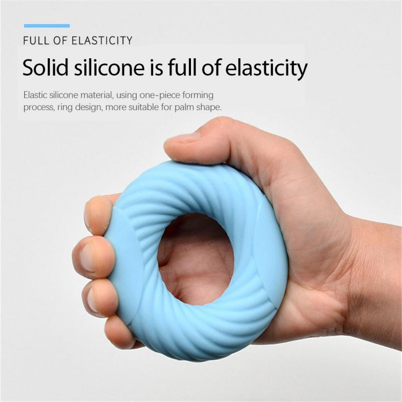 Silicone O-shaped Grip Device Finger Training Exercise Creative Grip Fitness Device Strength Rehabilitation Pow Stress Ring Ball