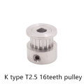 T2.5 Timing Pulley 16 teeth Bore 4mm 5mm 6mm 6.35mm for width Synchronous Belt Small backlash 16Teeth
