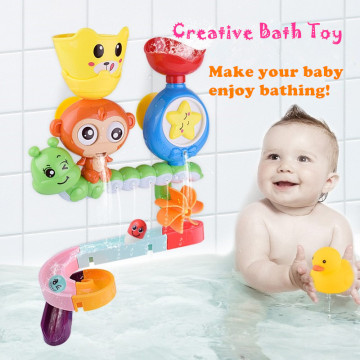 Baby Cartoon Monkey Classic Shower Bath Toy Animal Starfish Sprinkle Toys Bathroom Swimming Bathing Shower Kid Educational Toys