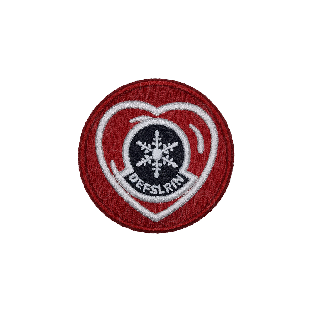 Three-dimensional full embroidery patch