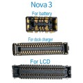 2pcs FPC connector for LCD display battery dock charger For Huawei Nova 2S 2plus 3 3E 3i Mobile Phone Flex Cables