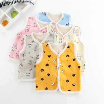 Sale Winter Clothing Baby Clothes Vest Cardigan Infant Kids Clothes Inner Waistcoats Toddler Coats Girls Fur Baby Outerwear