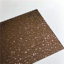 3mm bronze diamond polycarbonate sheet for door decoration