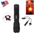 VASTFIRE XM-L T6 Q5 LED White/Red/Green Tactical Hunting Flashlight Scout Light Weapon Light+Remote Switch+Rifle Scope Gun Mount