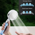 VIP Zhangji 2 layer Filter with stop switch ShowerHead big panel Water saving High Pressure Skin Care light and portable shower
