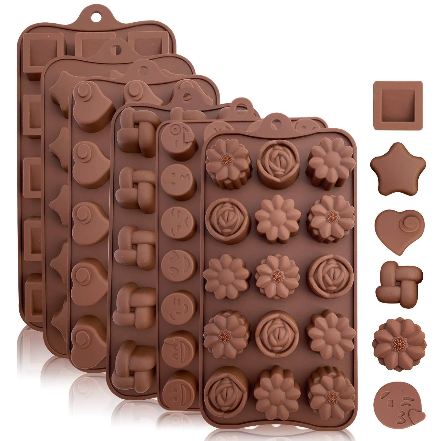 SILIKOLOVE 3D Chocolate Molds Christmas Chocolate Candy Mold