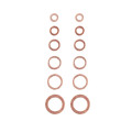 50Pcs Copper Sealing Washer Solid Gasket Sump Plug Oil 6Sizes For Boat Crush Washer Flat Seal Ring Tool Hardware Accessories