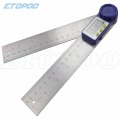 0-200mm 8inch Digital Protractor Inclinometer Goniometer Level Measuring Tool Electronic Angle Gauge Stainless Steel Angle Ruler