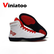 White Wrestling Shoes Men Breathable Anti Slip Fighting Training Sneakers Male Professional Soft Boxing Wrestling Shoes New