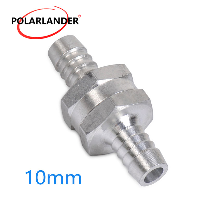 Aluminum Alloy Fuel Non Return Check Valve One Way Petrol Diesel For Car Ship Motorcycle Fuel Systems 6/8/10/12mm