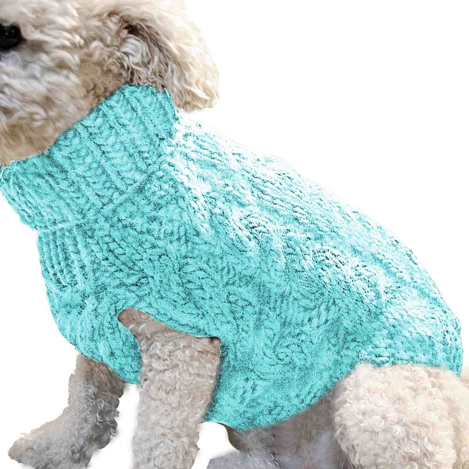 Simple Warm Cat Dog Sweater Turtleneck Knitted Pet Costume Autumn Winter Clothes Pet Products Fashion Dog Clothing