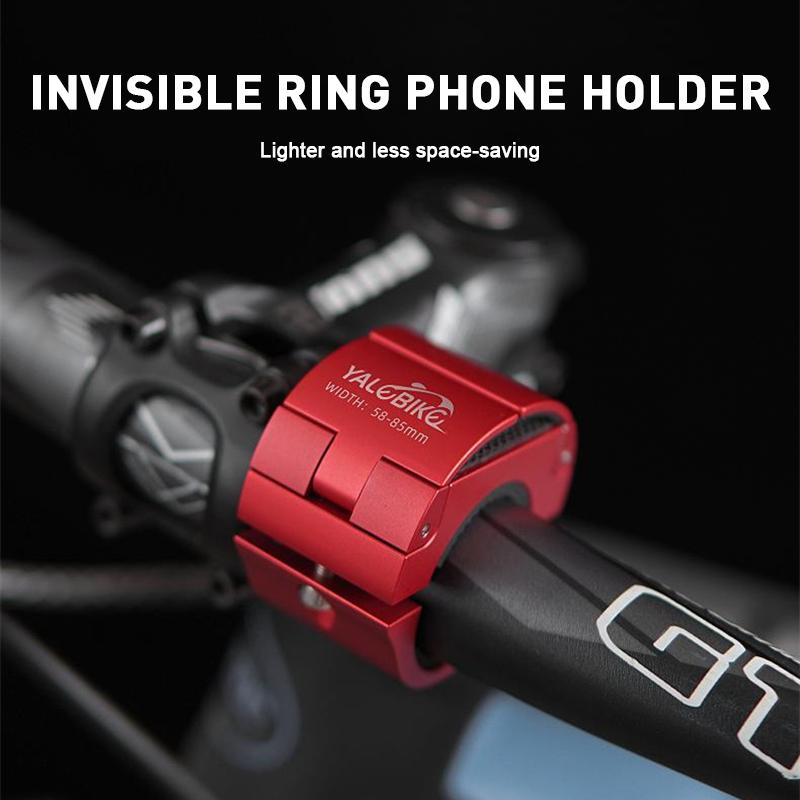 Bicycle Phone Holder Aluminum Alloy Ring Folding Bicycle Handlebar Mount For MTB Rode Bike Phone GPS Navigation Accessories