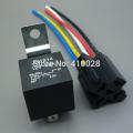 shhworldsea 1set =1pcs relay+1pcs reley socket car Auto Truck 12V 12 Volt DC 40A AMP Relay & Socket SPDT 5Pin