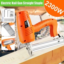 2300W 220V Electric Nail Gun (Straight+Staple) Framing Tacker and Stapler Woodworking Tools Portable Electric Tacker Gun